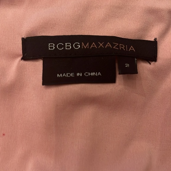 BCBG Max Azria sequin dress in burgundy color. - Picture 7 of 7